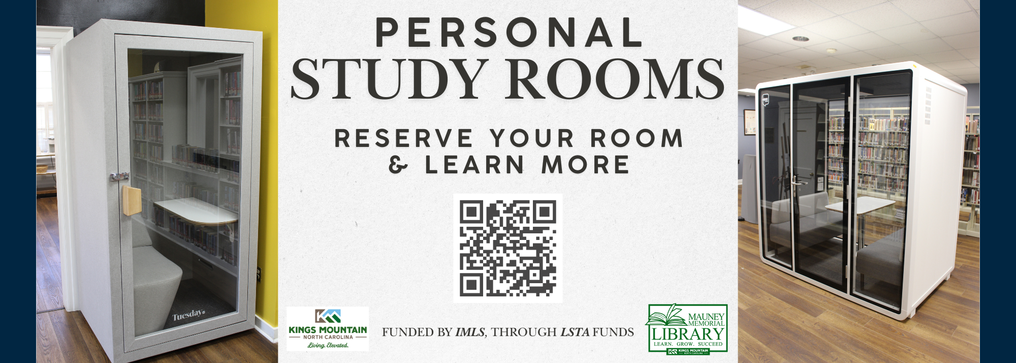 Personal Study Rooms: Click to learn more